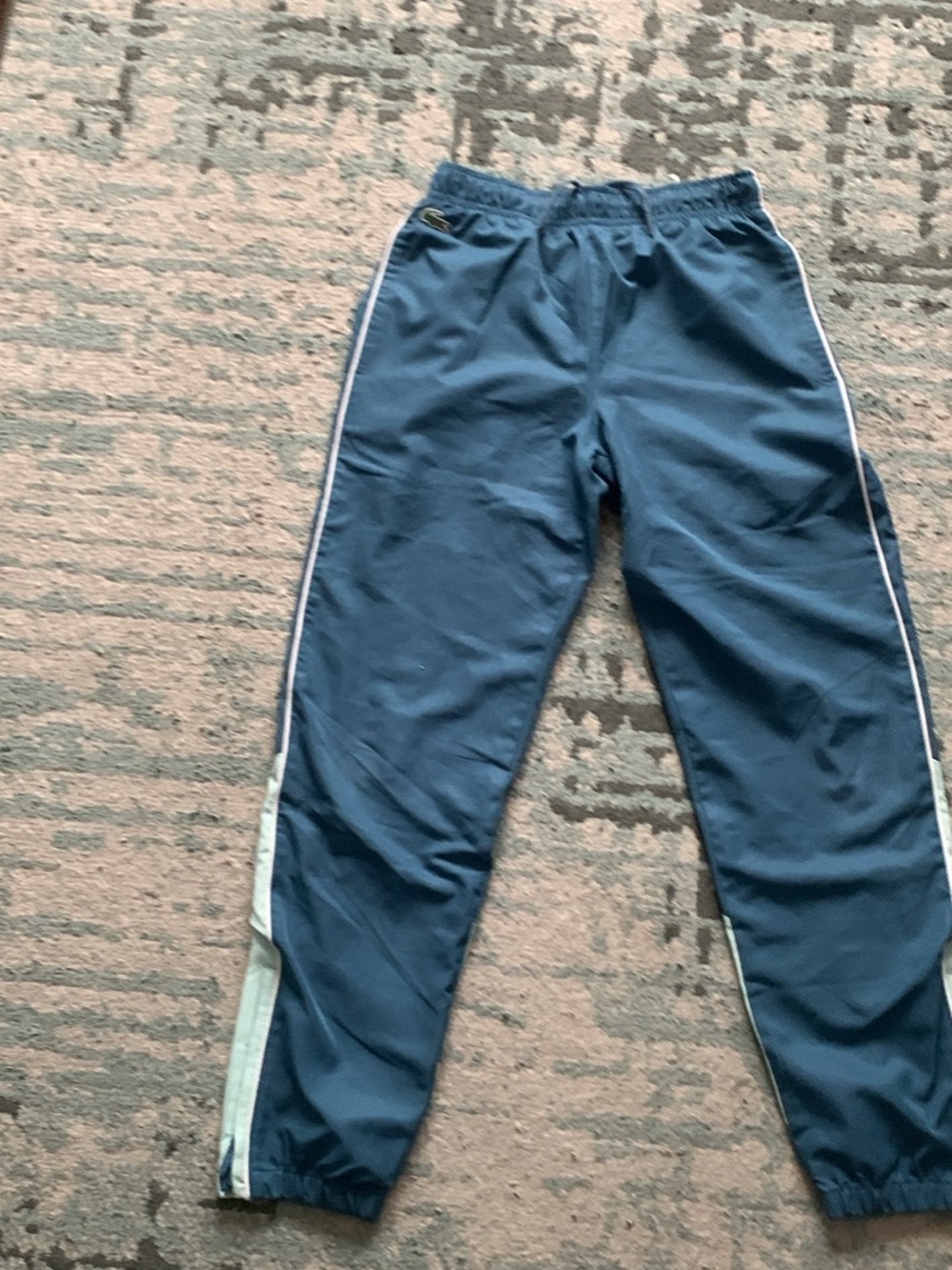 Lacoste Teal Blue Athletic Shorts with White Lining